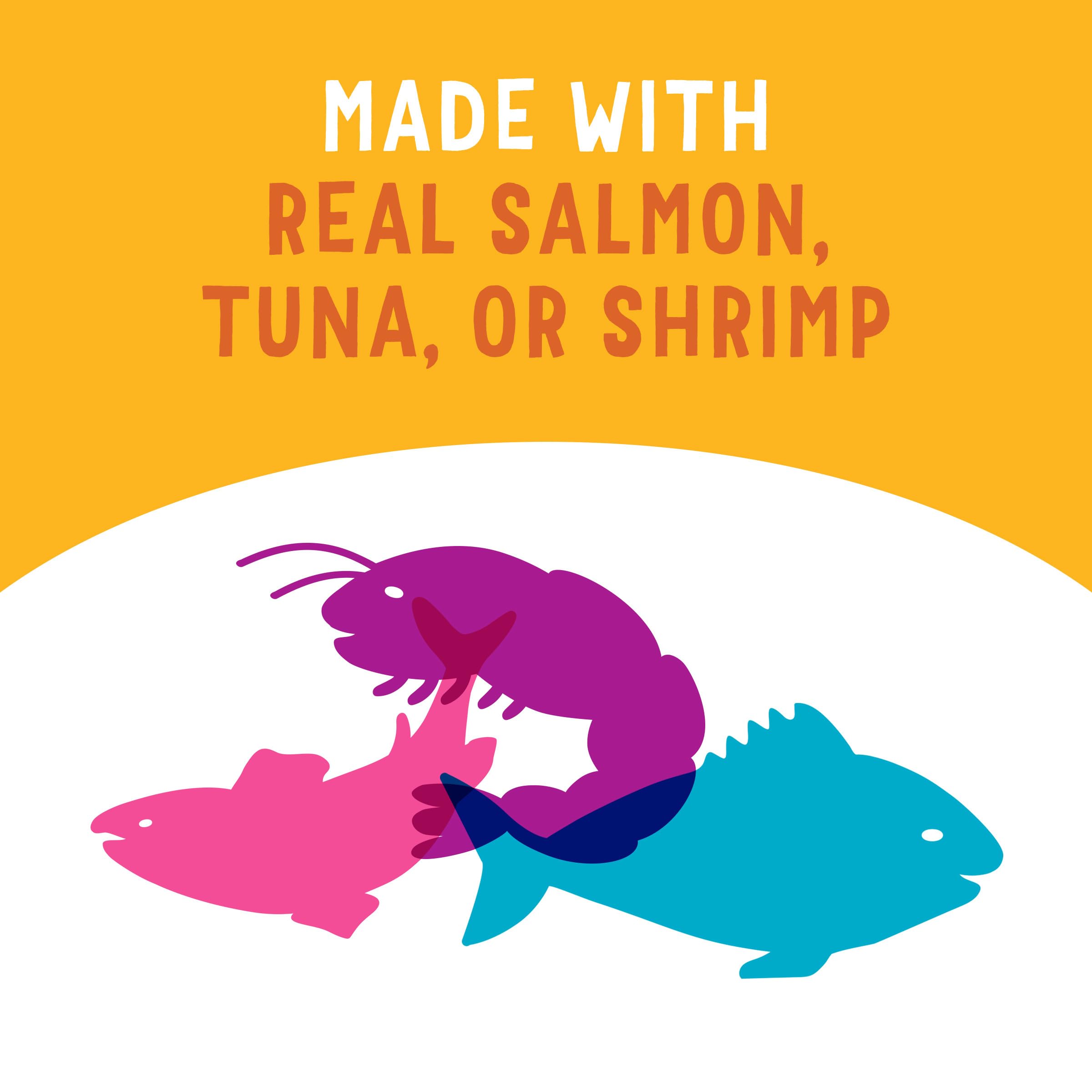 Friskies Purina Grain Free Wet Cat Food Lickable Cat Treats Variety Pack, Lil' Soups With Salmon, Tuna or Shrimp - (Pack of 30) 1.2 oz. Cups - Image 3