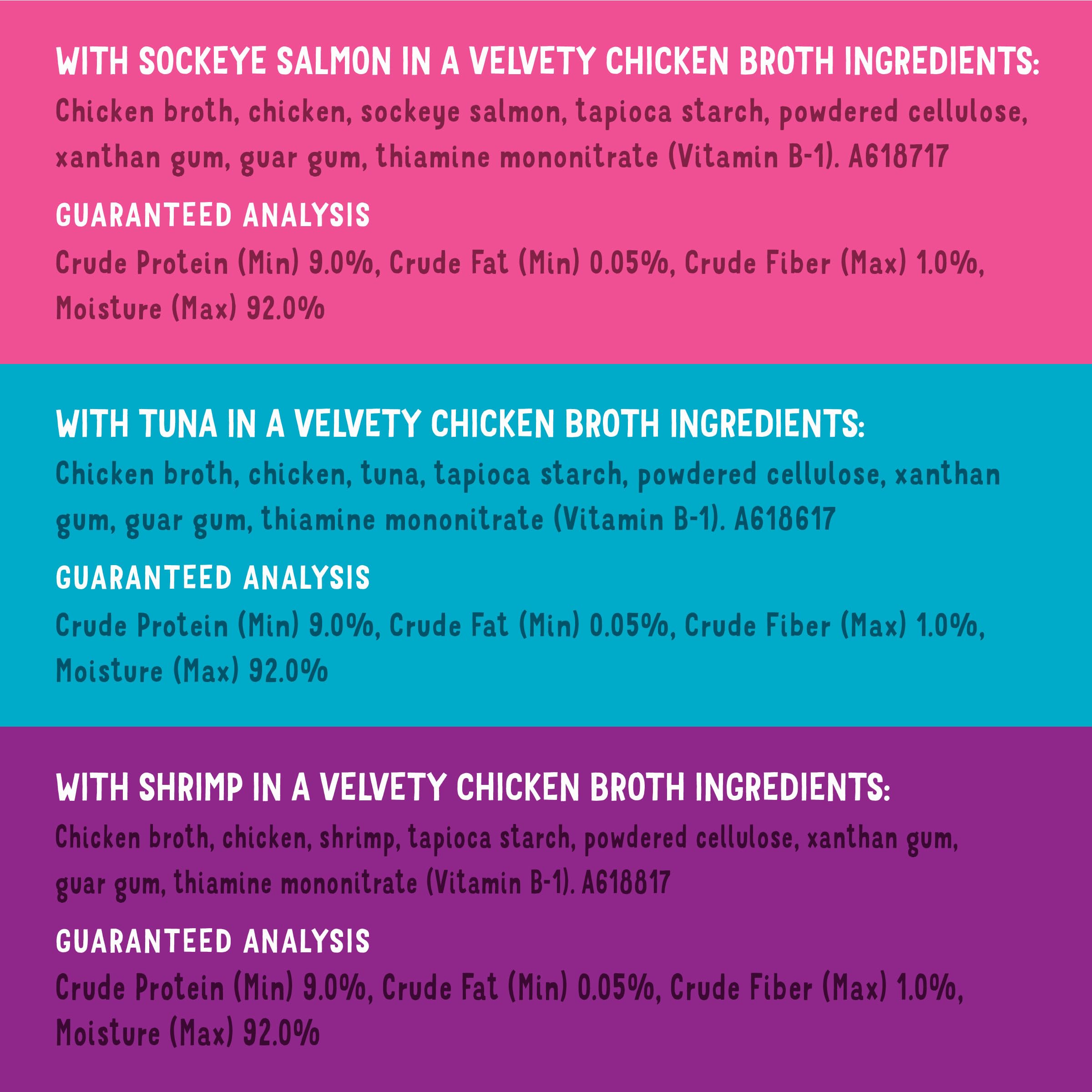 Friskies Purina Grain Free Wet Cat Food Lickable Cat Treats Variety Pack, Lil' Soups With Salmon, Tuna or Shrimp - (Pack of 30) 1.2 oz. Cups - Image 5