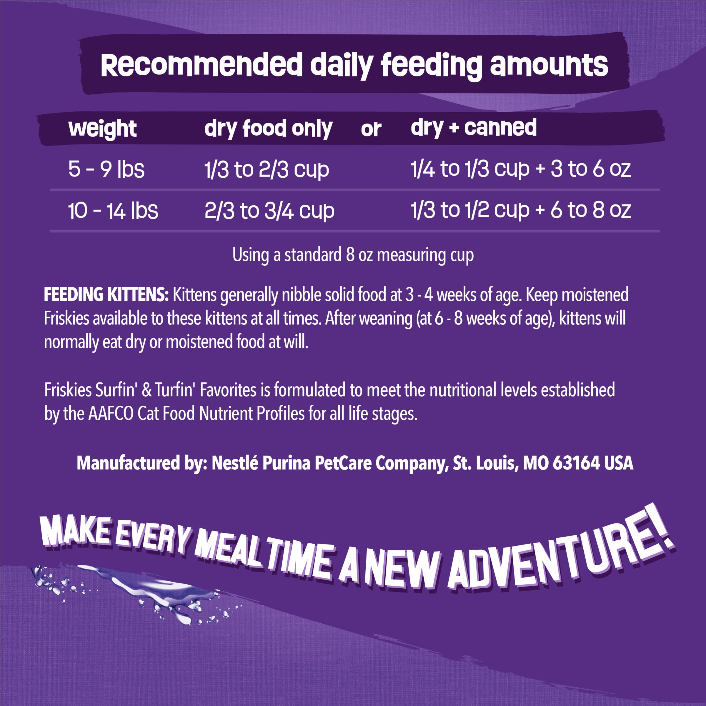 Purina Friskies Cat Food Surfin and Turfin Favorites Flavors of Chicken, Whitefish, Salmon and Filet Mignon - 22 lb. Bag - Image 10