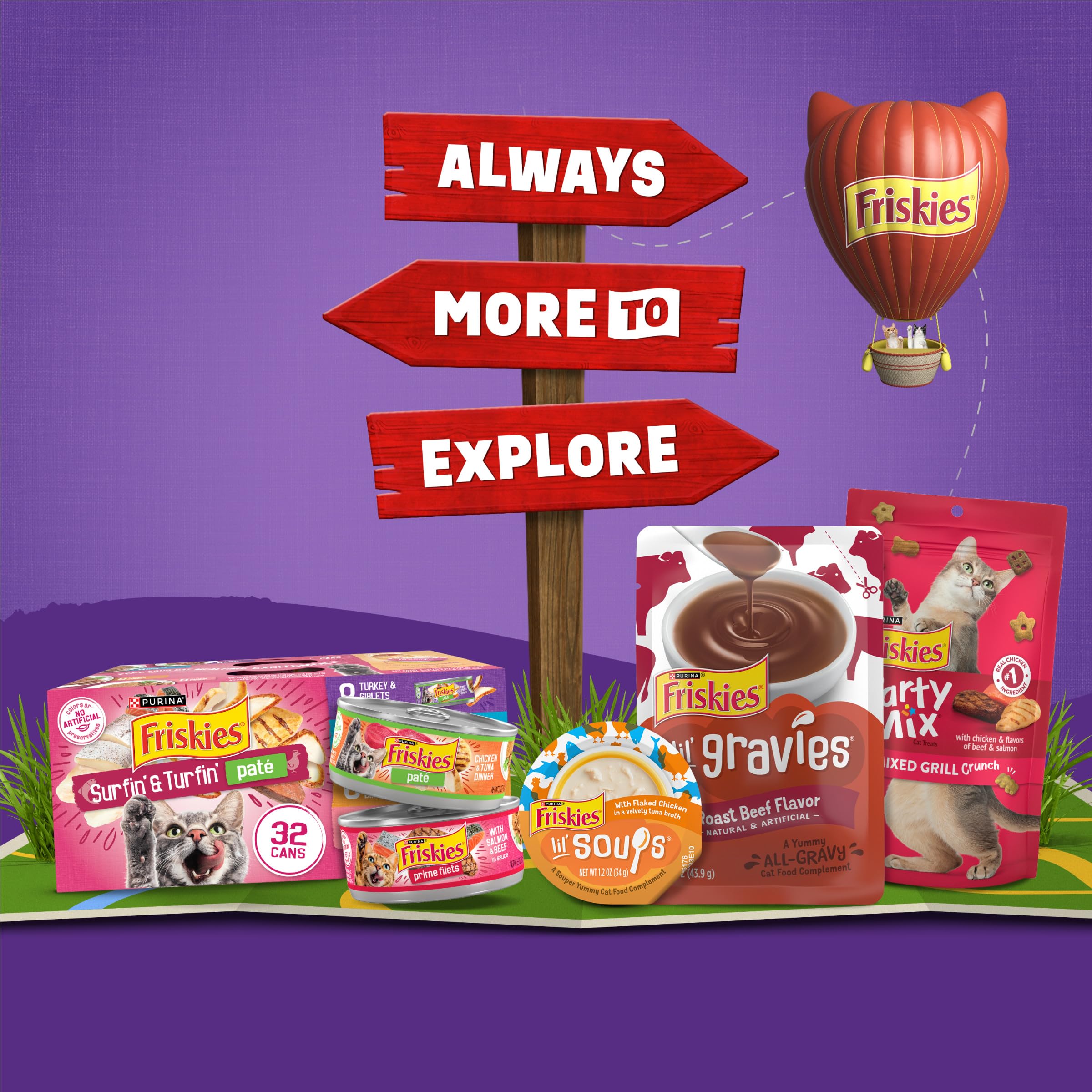 Purina Friskies Cat Food Surfin and Turfin Favorites Flavors of Chicken, Whitefish, Salmon and Filet Mignon - 22 lb. Bag - Image 9