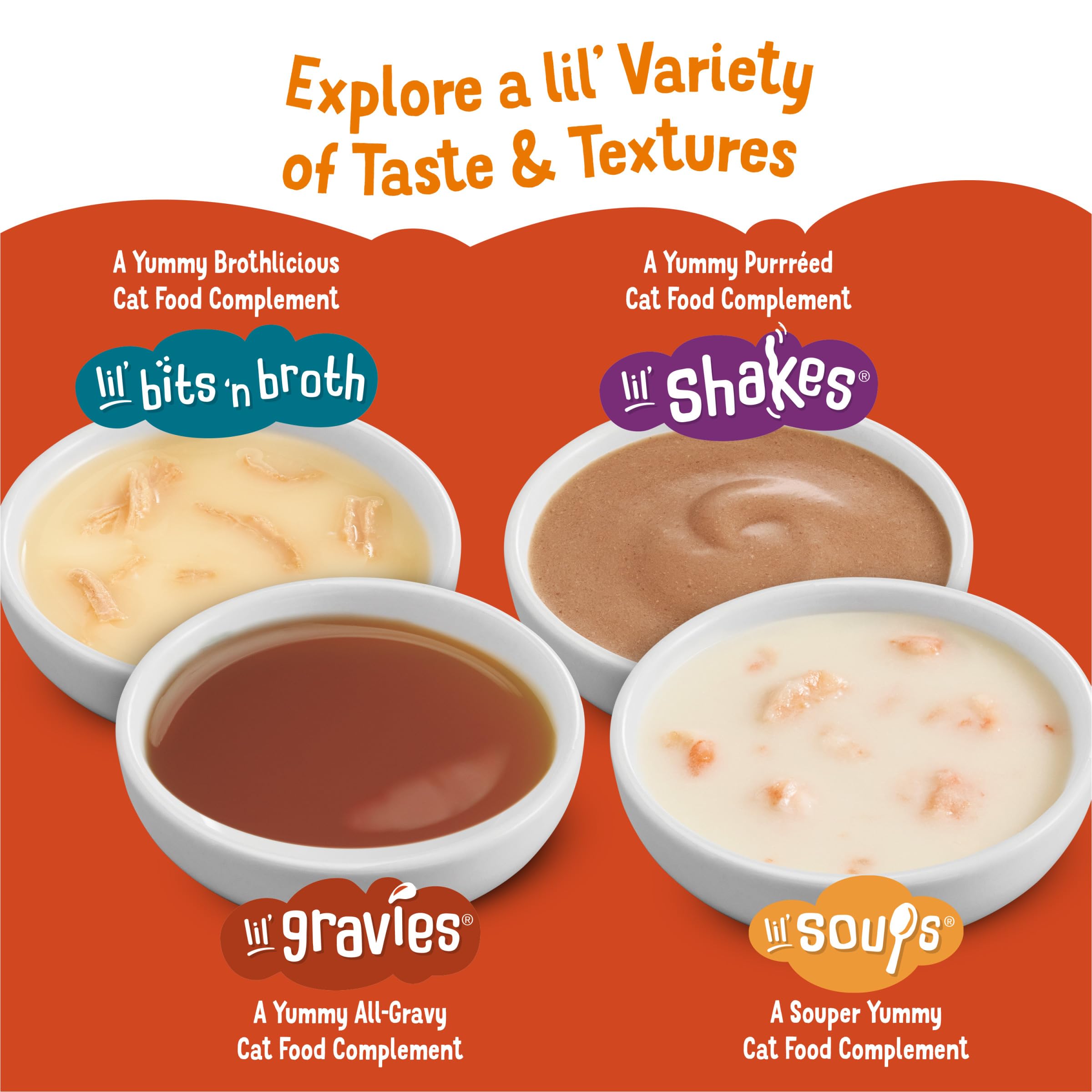 Purina Friskies Grain Free Wet Cat Food Complement Variety Pack, Lil' Soups With Sockeye Salmon & Tuna in Broth - (18) 1.2 oz. Cups - Image 12