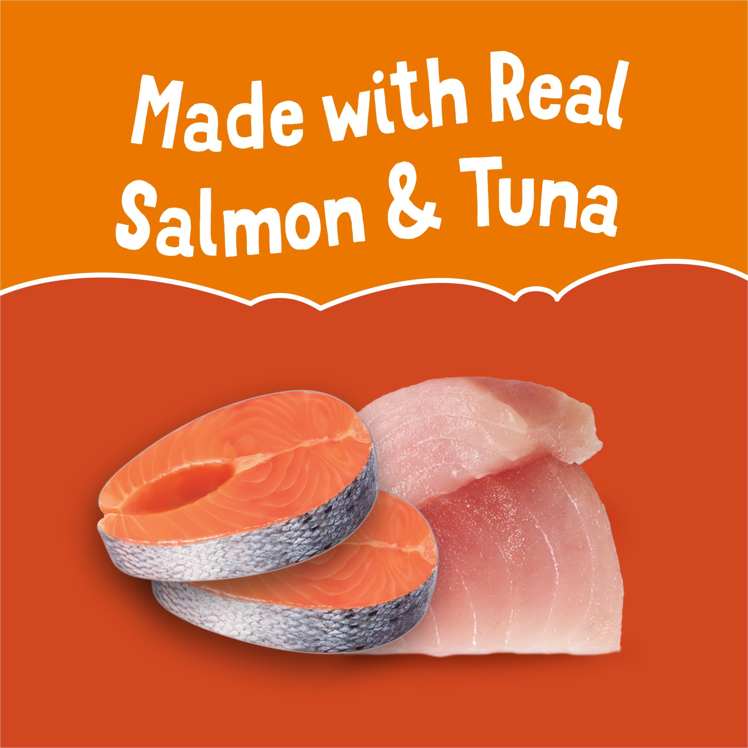 Purina Friskies Grain Free Wet Cat Food Complement Variety Pack, Lil' Soups With Sockeye Salmon & Tuna in Broth - (18) 1.2 oz. Cups - Image 5