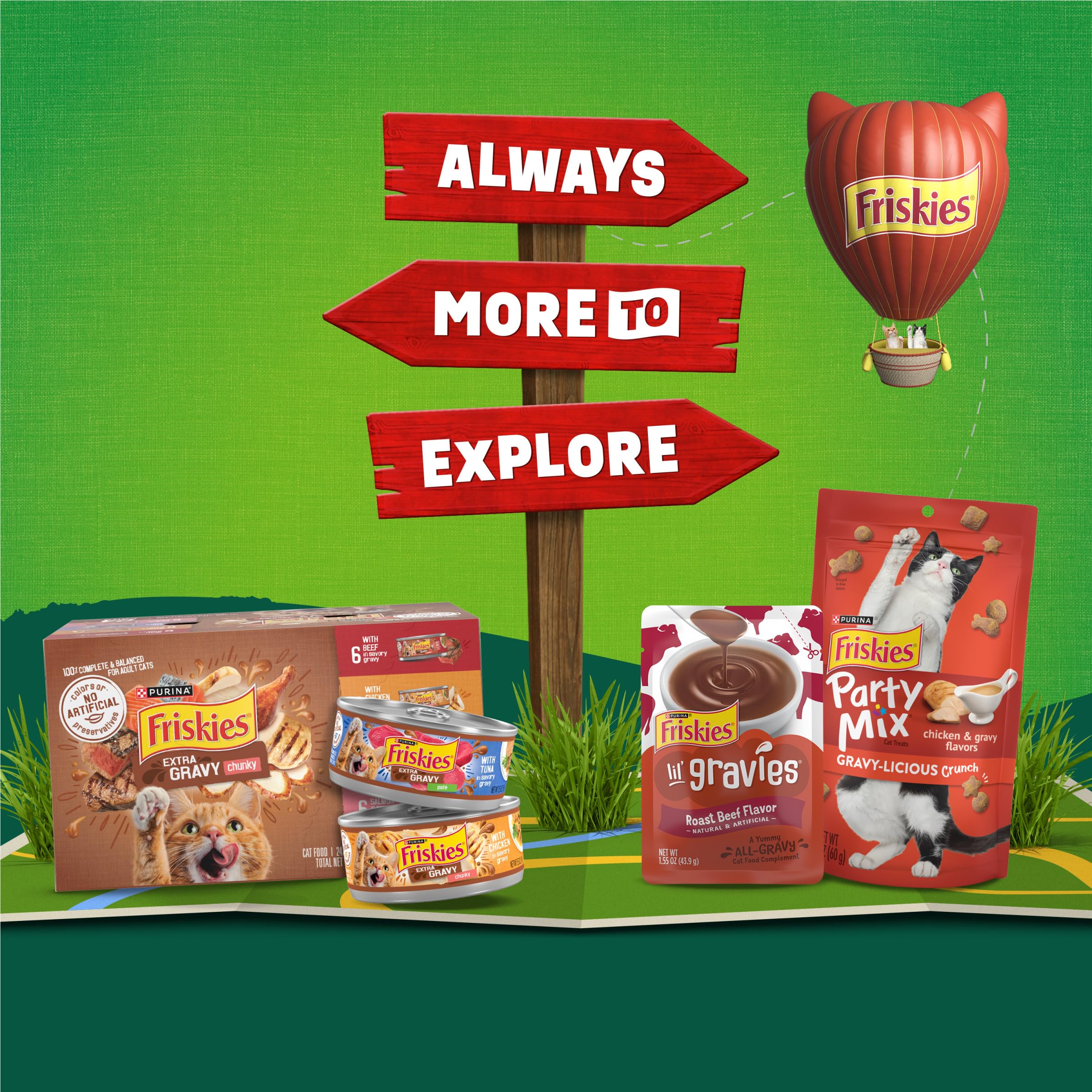 Purina Friskies Gravy Swirlers With Flavors of Chicken, Salmon and Gravy Dry Cat Food - 3.15 lb. Bag - Image 10