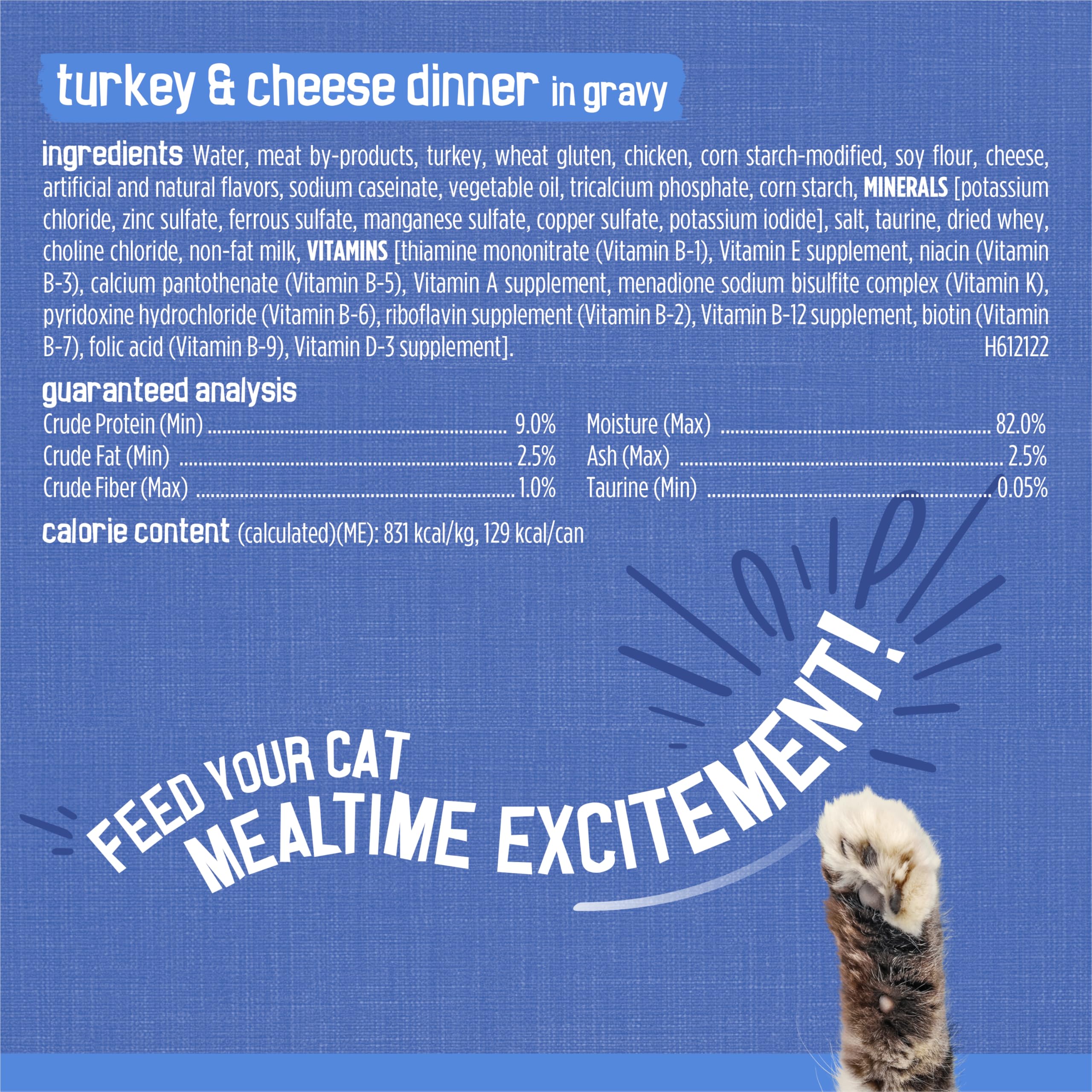 Purina Friskies Gravy Wet Cat Food Variety Pack, Shreds With Beef, With Chicken, and Turkey and Cheese Dinner - (Pack of 24) 5.5 oz. Cans - Image 10