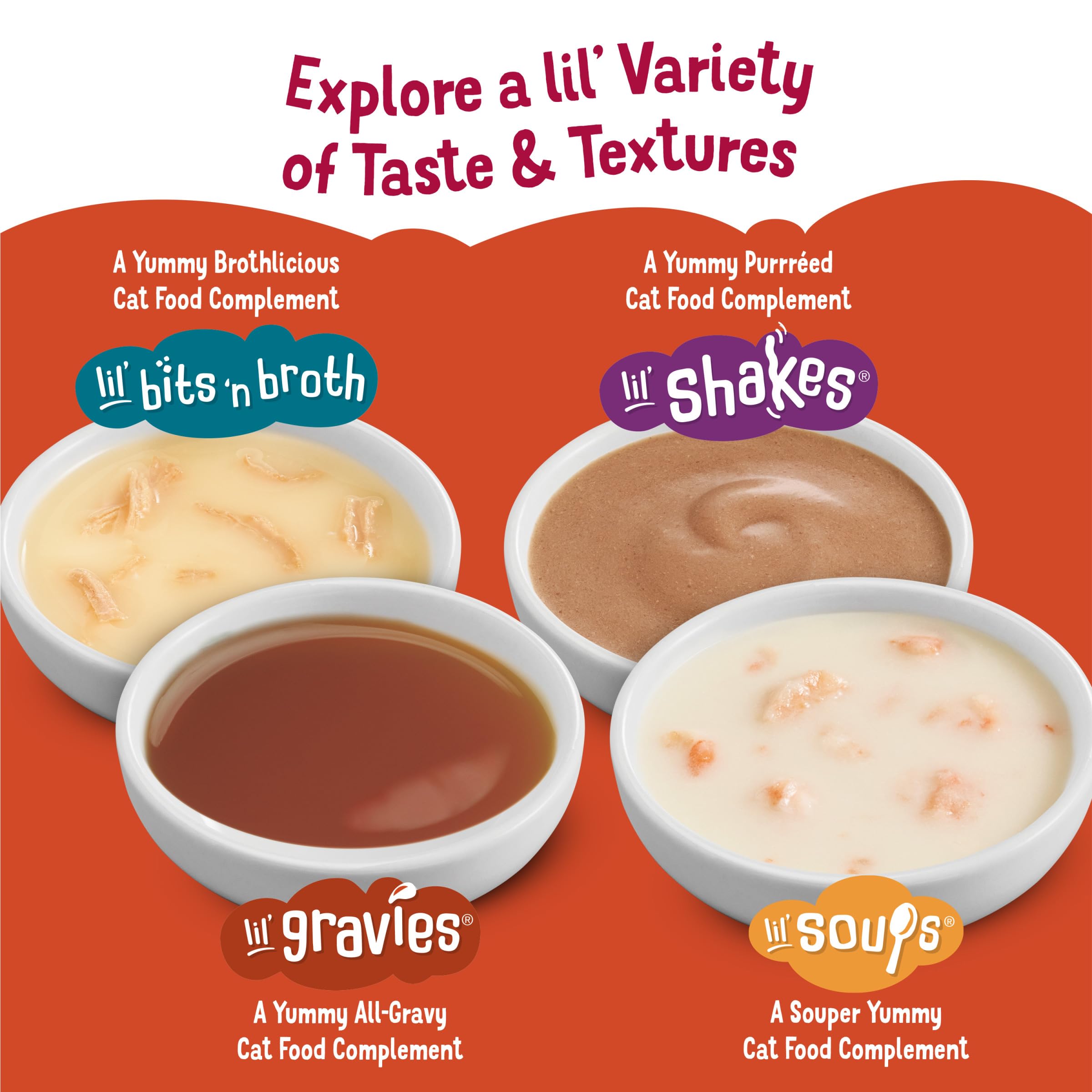 Purina Friskies Lil' Gravies Roast Beef Flavor Cat Food Complement Lickable Cat Treats - (Pack of 16) 1.55 oz. Pouches - Image 6