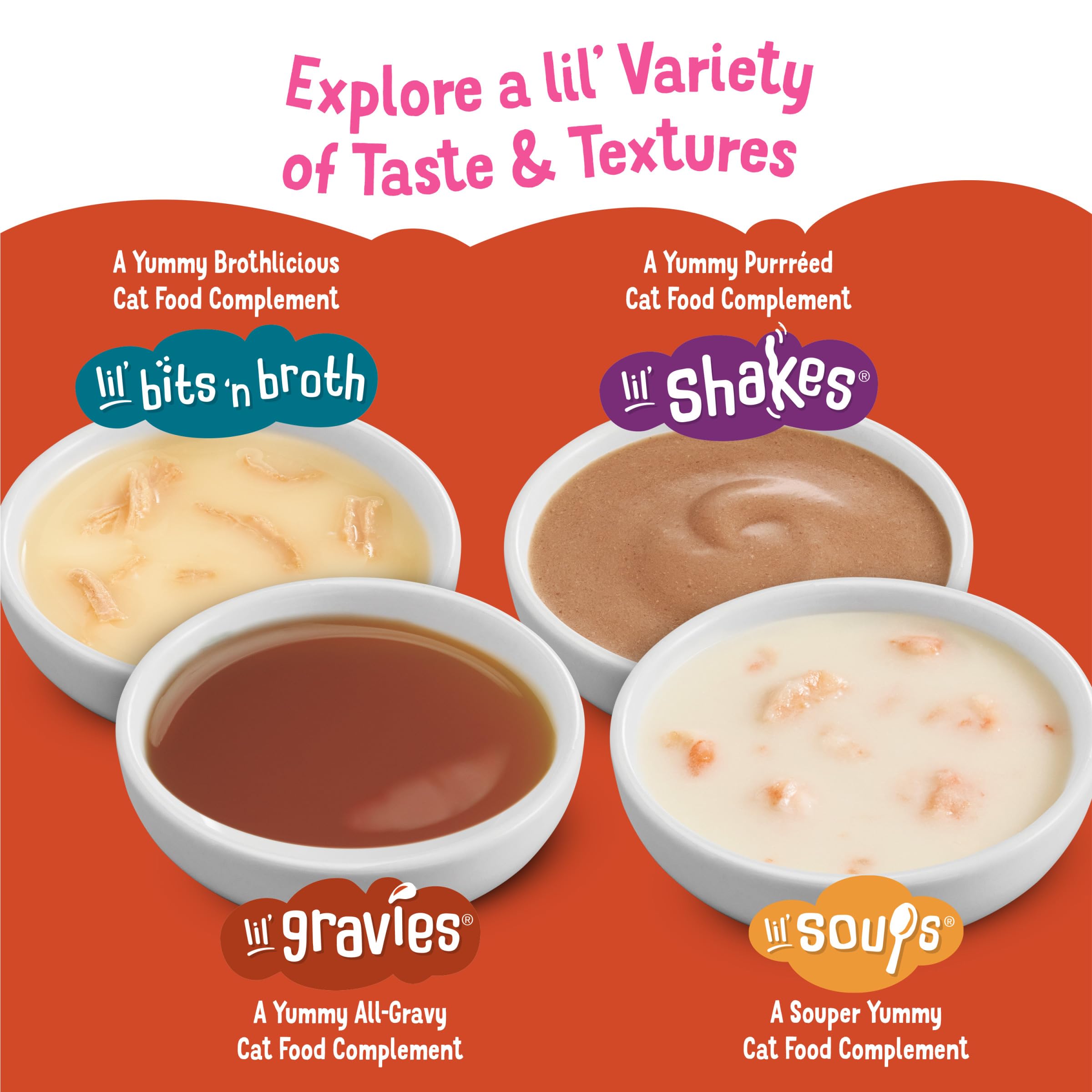 Purina Friskies Lil' Gravies Savory Salmon Flavor Cat Food Complement Lickable Cat Treats - (Pack of 16) 1.55 oz. Pouches - Image 6