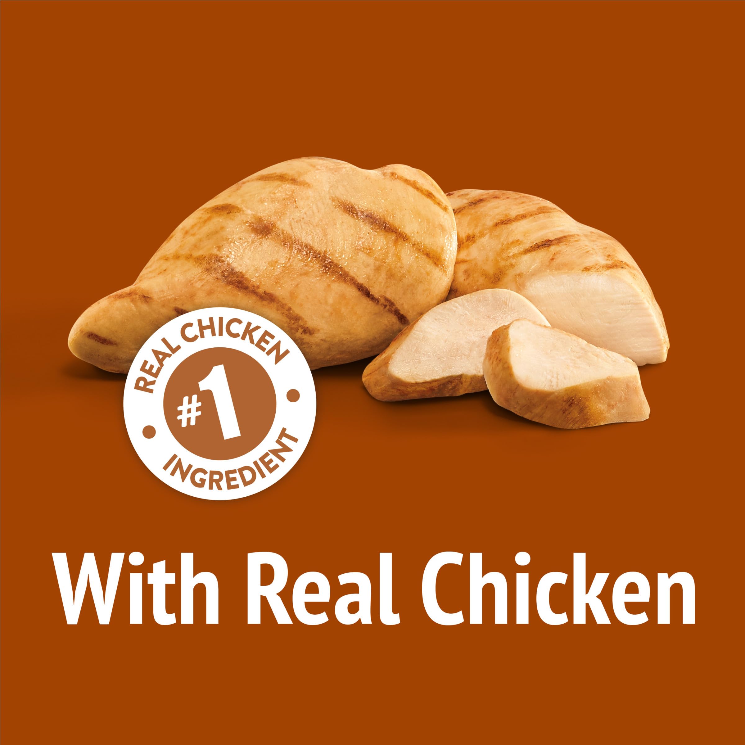 Purina Friskies Party Mix Chicken Lovers Crunch with Real Chicken Cat Treats - 30 oz Canister - Image 4