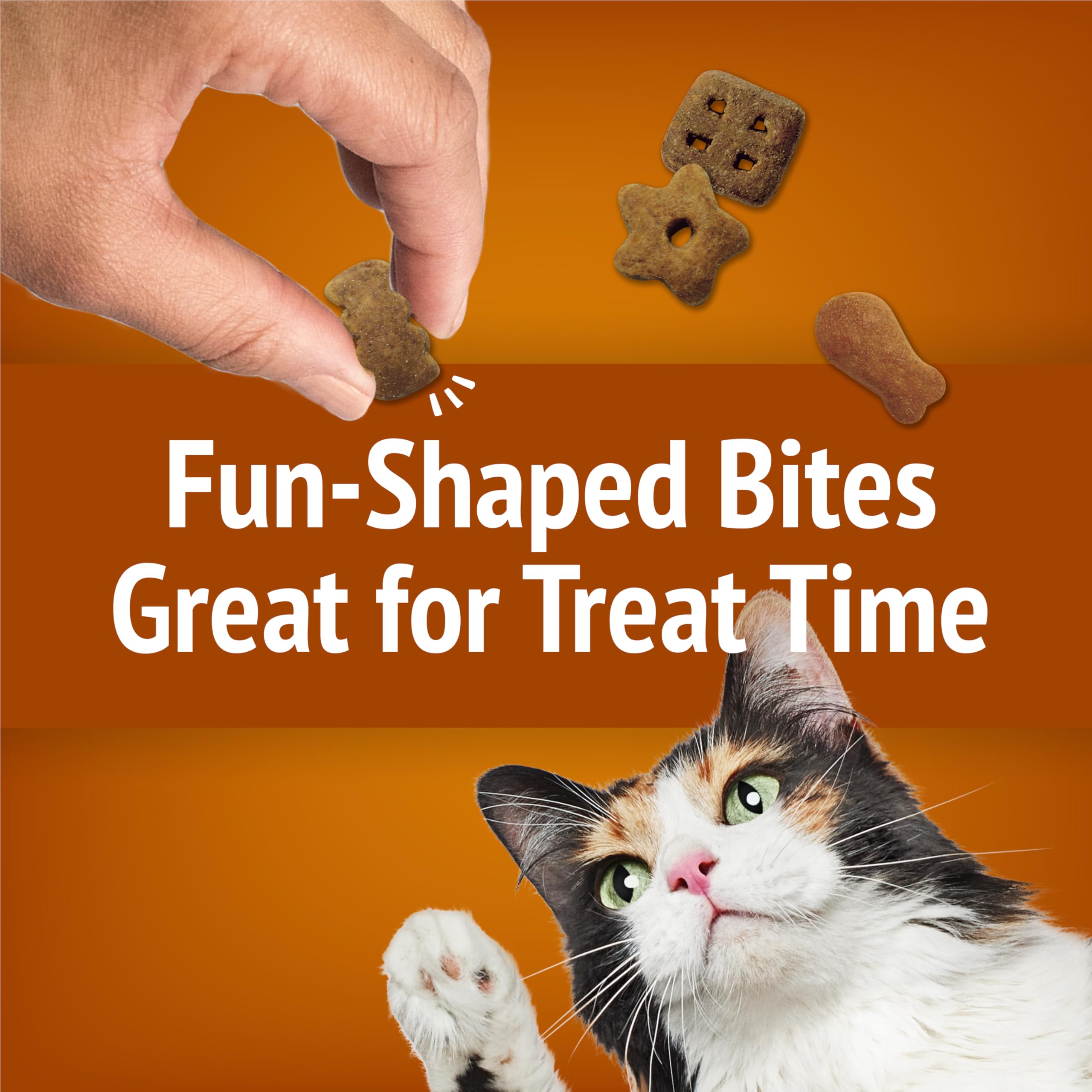 Purina Friskies Party Mix Chicken Lovers Crunch with Real Chicken Cat Treats - 30 oz Canister - Image 9