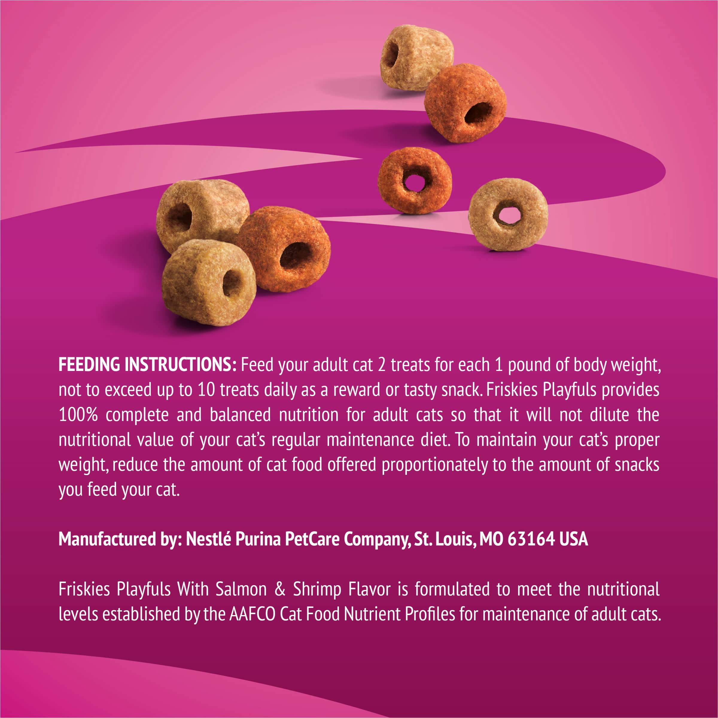 Purina Friskies Playfuls With Salmon and Shrimp Flavor Cat Treats - (Pack of 10) 2.1 oz. Pouches - Image 9