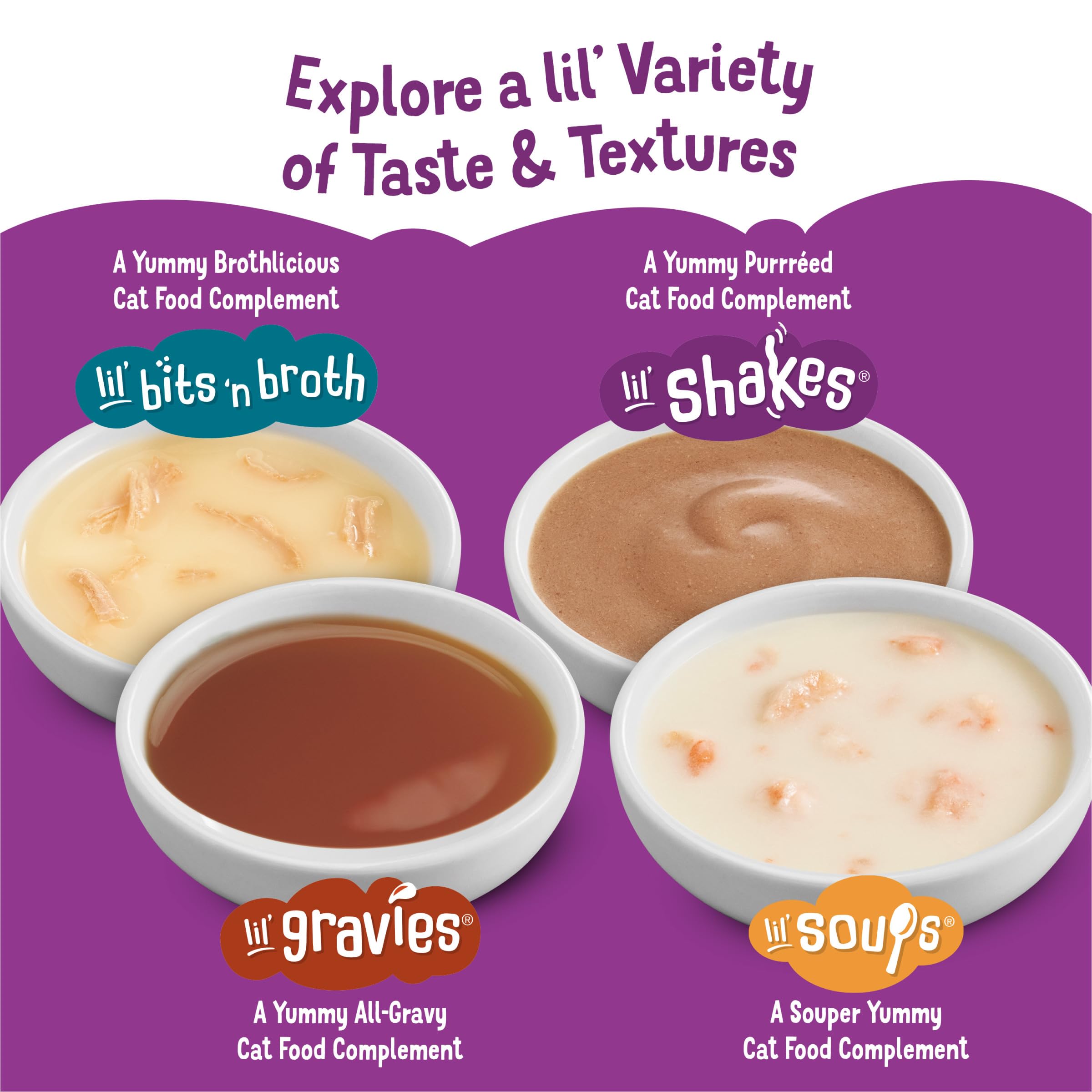 Purina Friskies Pureed Cat Food Topper, Lil’ Shakes With Tantalizing Tuna Lickable Cat Treats - (Pack of 16) 1.55 oz. Pouches - Image 13