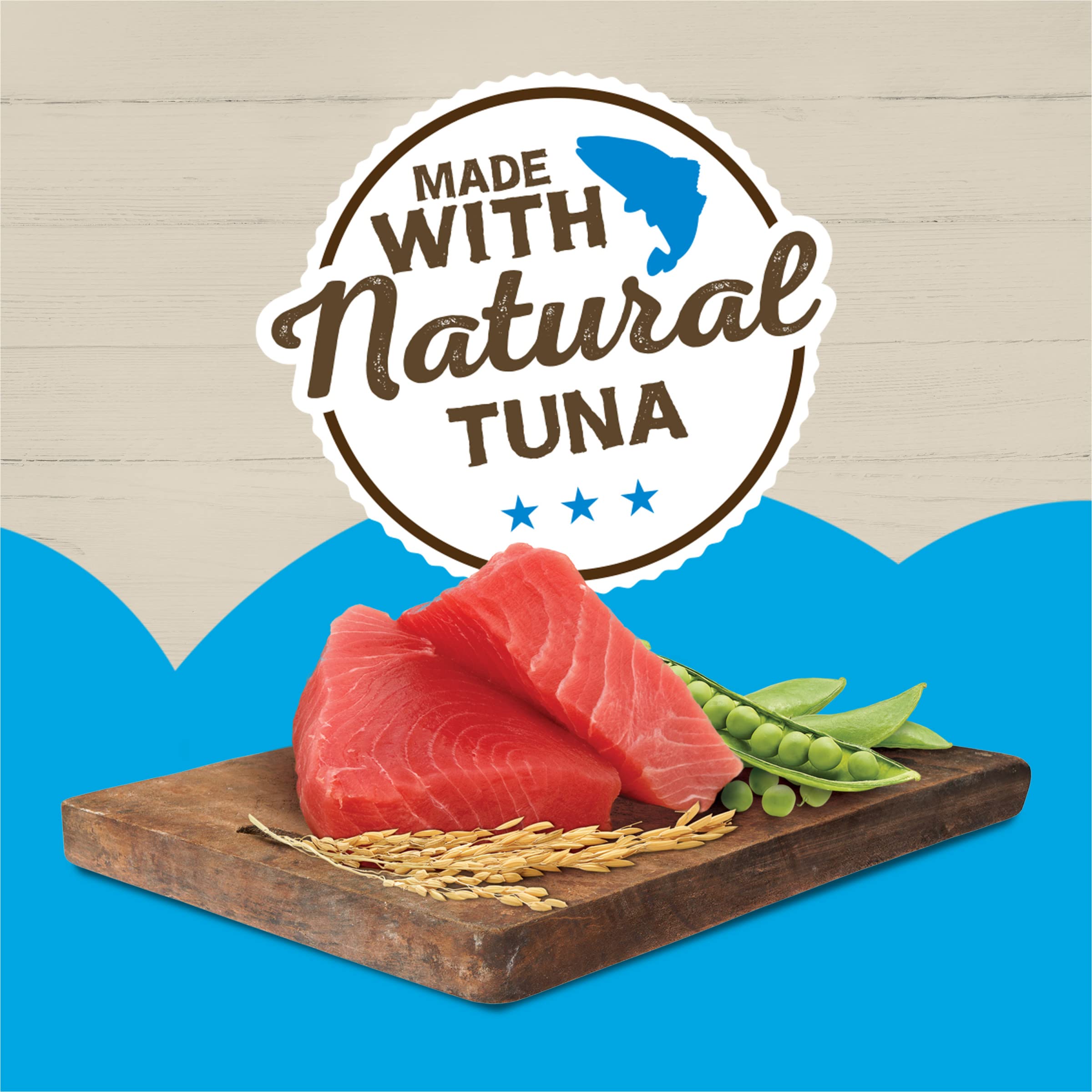 Purina Friskies Wet Cat Food Pate Ocean Favorites With Natural Tuna, Brown Rice and Peas - (Pack of 24) 5.5 oz. Cans - Image 3