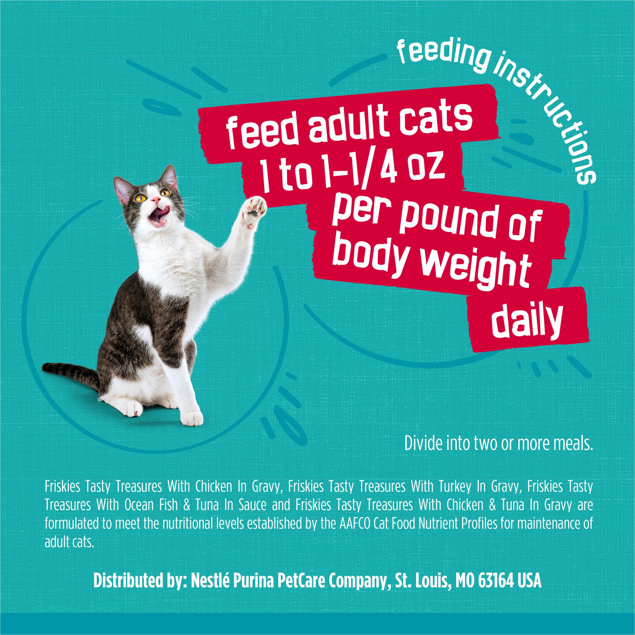 Purina Friskies Wet Cat Food Variety Pack, Tasty Treasures Prime Filets (With Chicken and Tuna, With Chicken, and With Ocean Fish and Tuna, and With Turkey) - (Pack of 24) 5.5 oz. Cans - Image 7